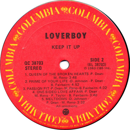 Loverboy – Keep It Up (Used vinyl)