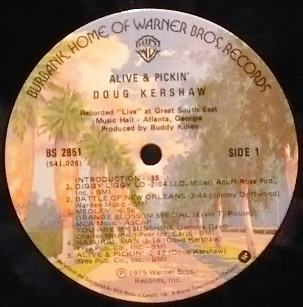 Doug Kershaw – Alive & Pickin' (Used vinyl)