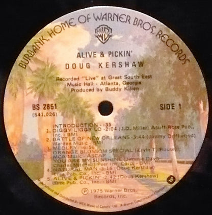Doug Kershaw – Alive & Pickin' (Used vinyl)