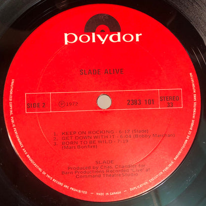 Slade – Slade Alive! (Used vinyl)