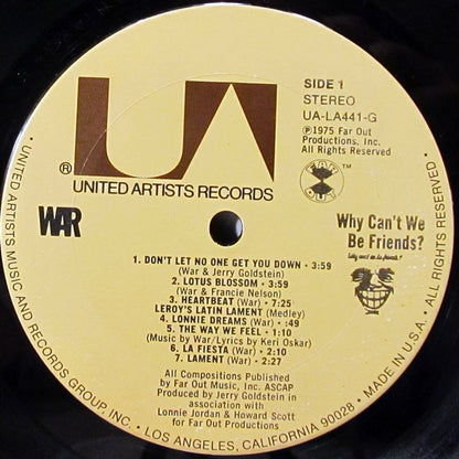 War – Why Can't We Be Friends? (Used vinyl)
