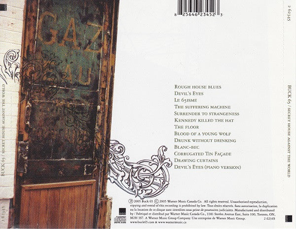Buck 65 – Secret House Against The World (Used CD)