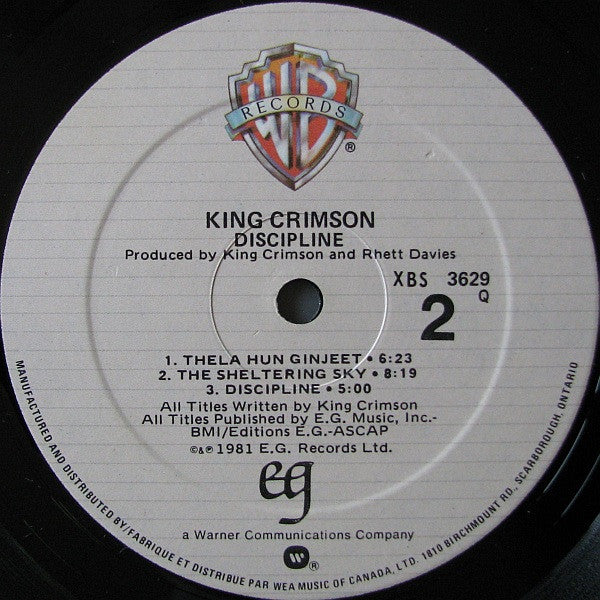 King Crimson – Discipline (Used vinyl)