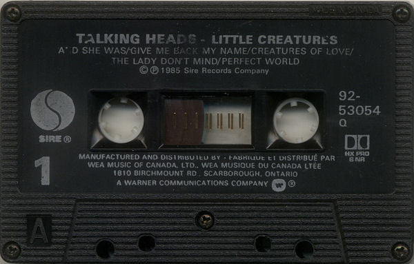 Talking Heads – Little Creatures (Used cassette)