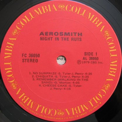 Aerosmith – Night In The Ruts (Used vinyl)