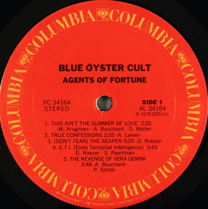 Blue Öyster Cult – Agents Of Fortune (Used vinyl)