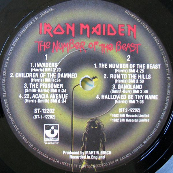 Iron Maiden – The Number Of The Beast (Used vinyl)