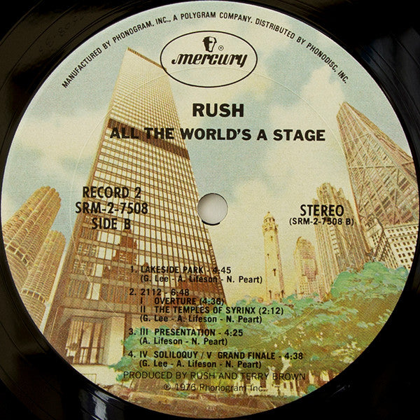 Rush – All The World's A Stage (Used vinyl)