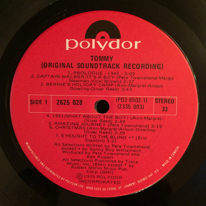 Various – Tommy (Original Soundtrack Recording) (Used vinyl)