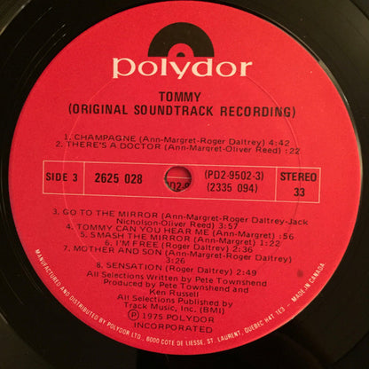 Various – Tommy (Original Soundtrack Recording) (Used vinyl)