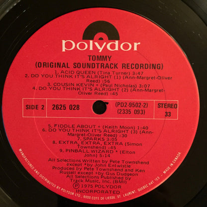 Various – Tommy (Original Soundtrack Recording) (Used vinyl)