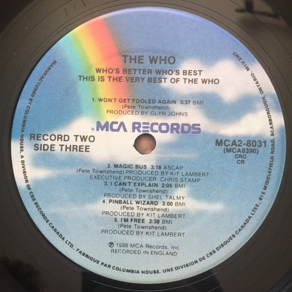 The Who – Who's Better, Who's Best (Used vinyl)