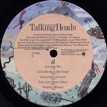 Talking Heads – Little Creatures (Used vinyl)