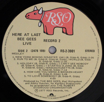 Bee Gees – Here At Last - Live (Used vinyl)