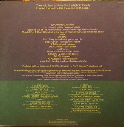 Jonathan Edwards – Lucky Day (Used vinyl)