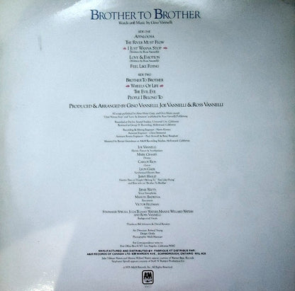 Gino Vannelli – Brother To Brother (Used vinyl)