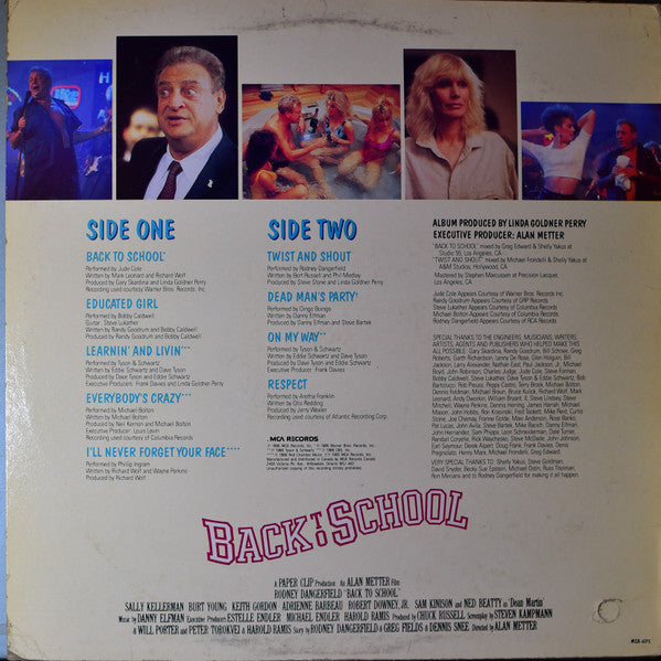 Various – Back To School - Music From The Motion Picture Soundtrack (Used vinyl)