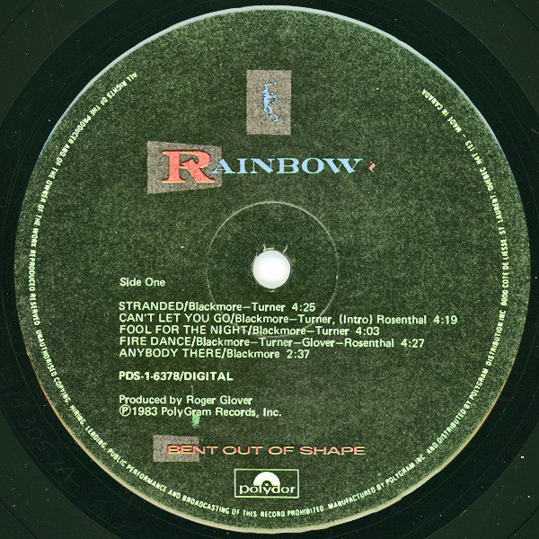 Rainbow – Bent Out Of Shape (Used vinyl)