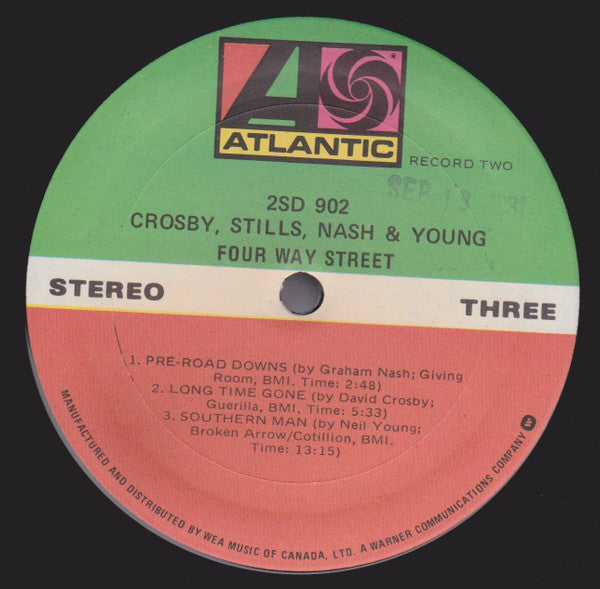 Crosby, Stills, Nash & Young – 4 Way Street (Used vinyl)