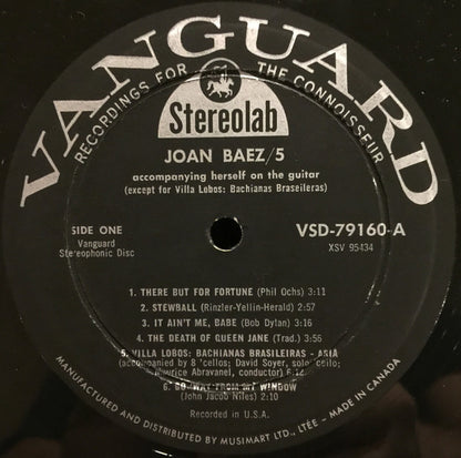 Joan Baez – 5 (Used vinyl)