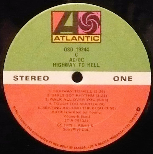 AC/DC – Highway To Hell (Used Vinyl)