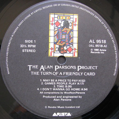 The Alan Parsons Project – The Turn Of A Friendly Card (Used vinyl)