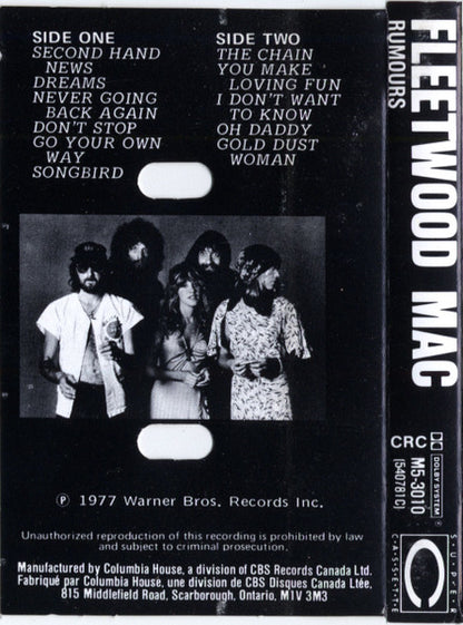 Fleetwood Mac – Rumours (Used cassette)