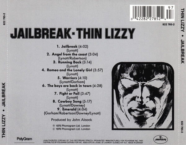 Thin Lizzy – Jailbreak (Used CD)