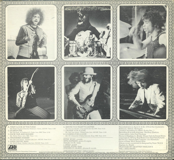 The J. Geils Band – "Live" Full House (Used vinyl)