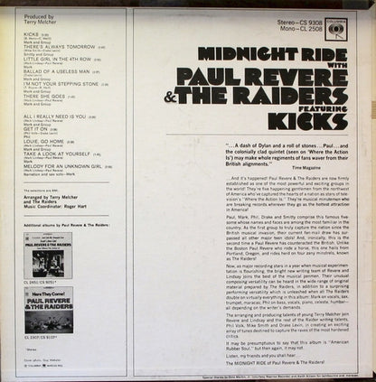 Paul Revere & The Raiders – Midnight Ride (Used vinyl)