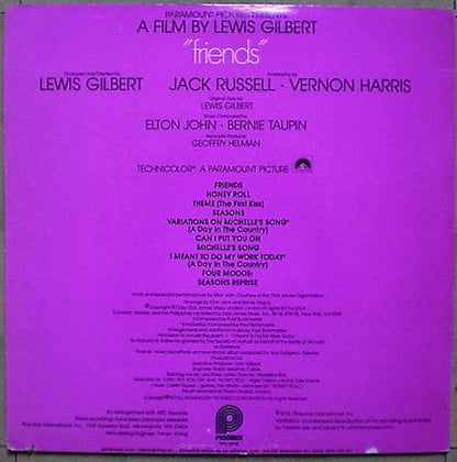 Elton John – Friends (Original Soundtrack Recording) (Used vinyl)