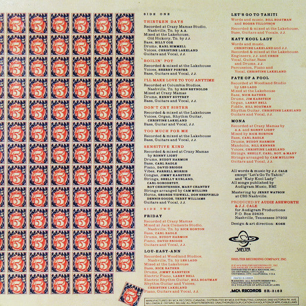 J.J. Cale – 5 (Used vinyl)