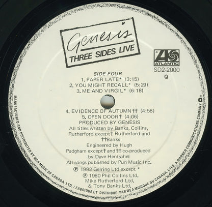Genesis – Three Sides Live (Used vinyl)