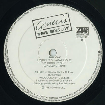 Genesis – Three Sides Live (Used vinyl)