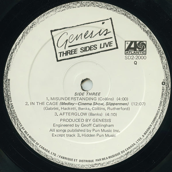 Genesis – Three Sides Live (Used vinyl)