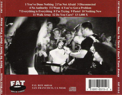 Face To Face – Don't Turn Away (Used CD)