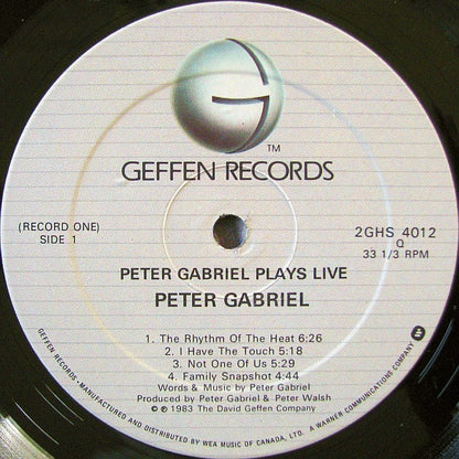Peter Gabriel – Plays Live - 2LP (Used vinyl)