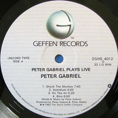 Peter Gabriel – Plays Live - 2LP (Used vinyl)
