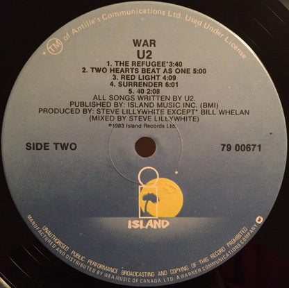 U2 – War (Used vinyl)