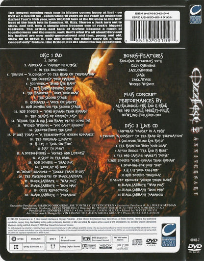 Various – Ozzfest 10th Anniversary (Used DVD)