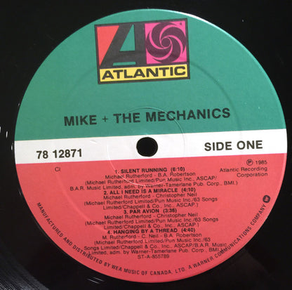 Mike + The Mechanics ‎– Mike + The Mechanics (Used vinyl)