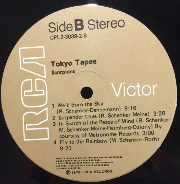 Scorpions – Tokyo Tapes (Used vinyl)