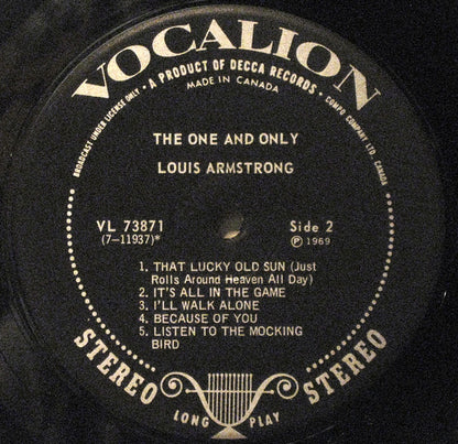 Louis Armstrong – The One And Only (Used vinyl)
