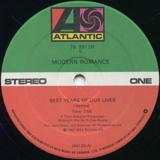 Modern Romance – Best Years Of Our Lives (Used vinyl)