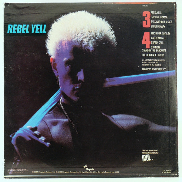 Billy Idol – Rebel Yell (Used Vinyl)