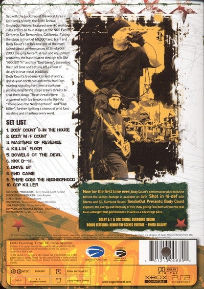 Body Count - Featuring Ice-T – Smokeout Festival Presents (Used DVD)