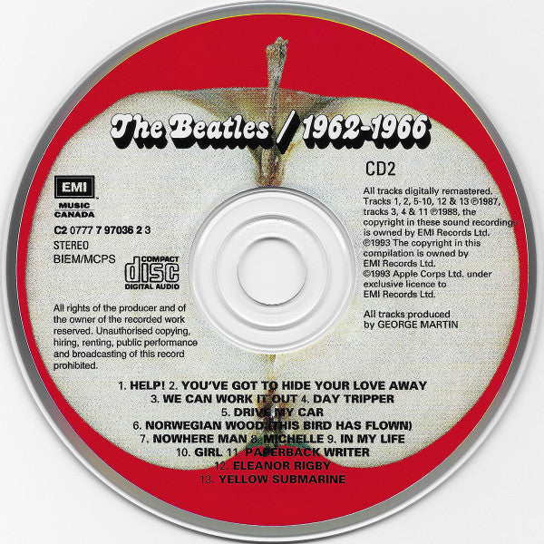 The Beatles – 1962-1966 (Double disc) - Used CD