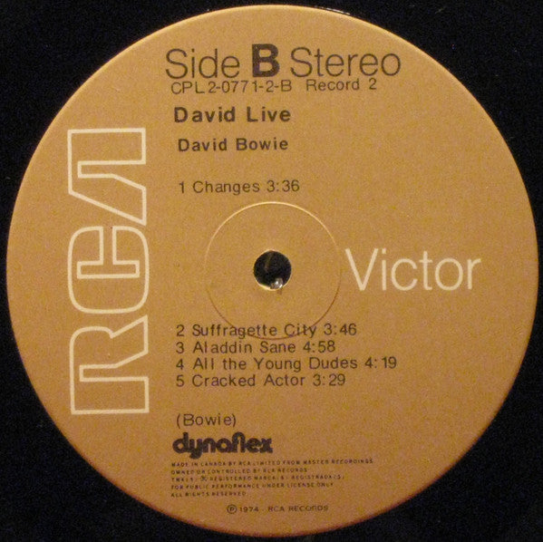 David Bowie – David Live (Used vinyl)
