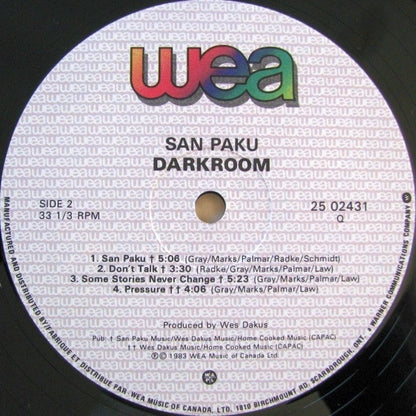 Darkroom (2) – San Paku - Used vinyl