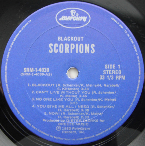 Scorpions – Blackout (Used vinyl)
